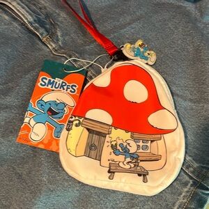 Smurfs mini purse and zipper pouch.